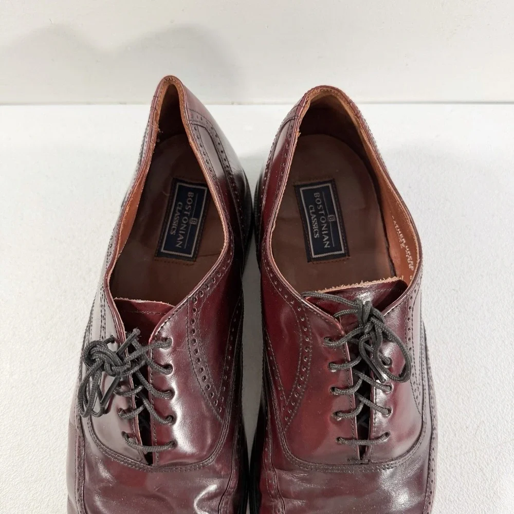 Vintage‎ Bostonian Wingtip Brogue Leather Oxford Dress Shoes Mens Size 8.5 D